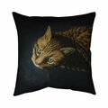 Begin Home Decor 26 x 26 in. Bengal Cat-Double Sided Print Indoor Pillow 5541-2626-AN494
